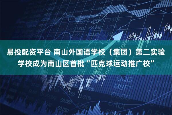 易投配资平台 南山外国语学校（集团）第二实验学校成为南山区首批“匹克球运动推广校”